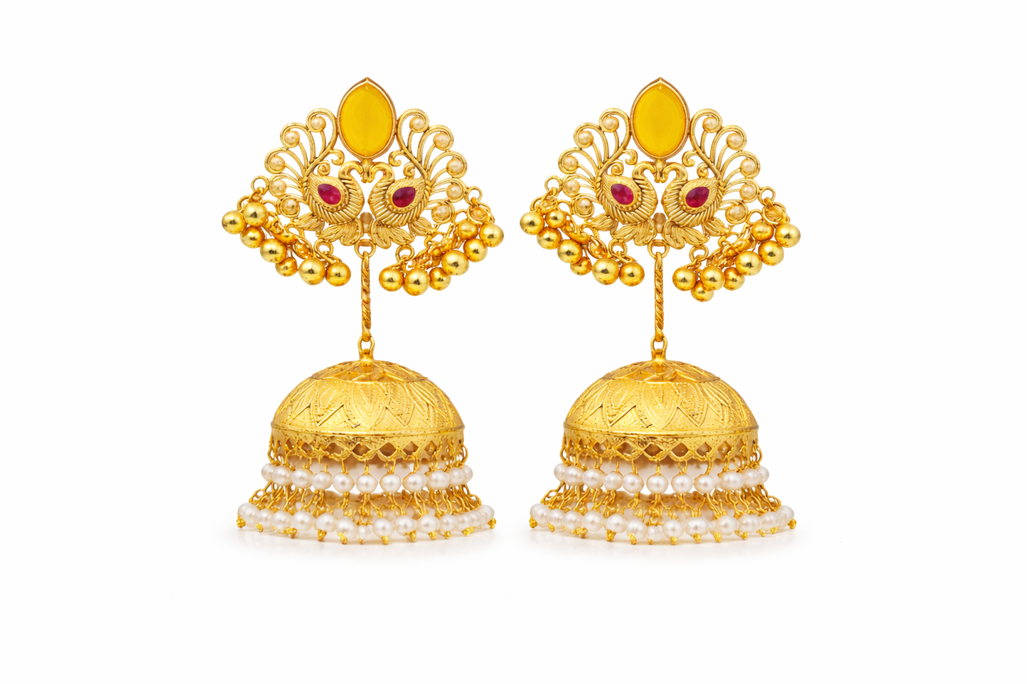 Maharani Emerald Jhumka