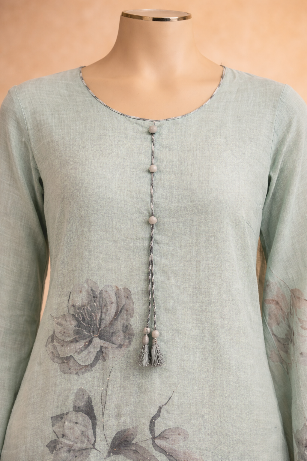 Pastel Green LInen Suit Set