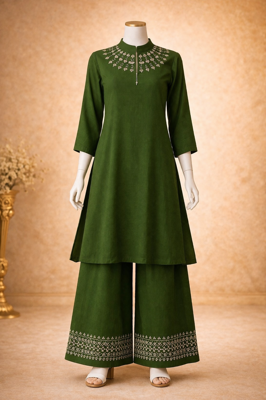 Emerald Russian Silk Set