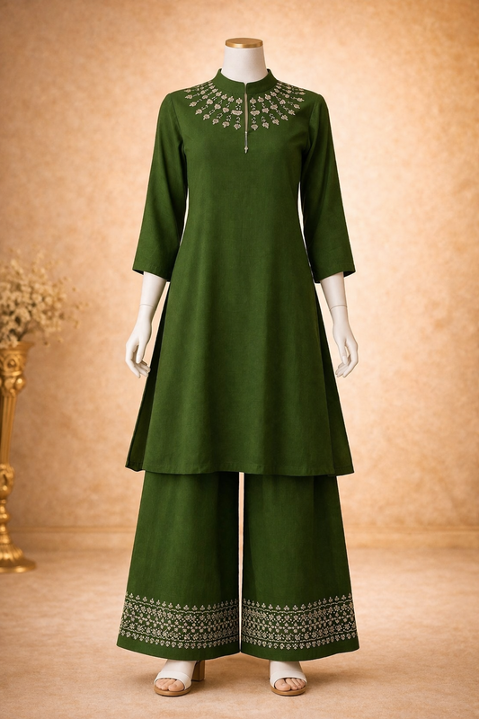 Emerald Russian Silk Set