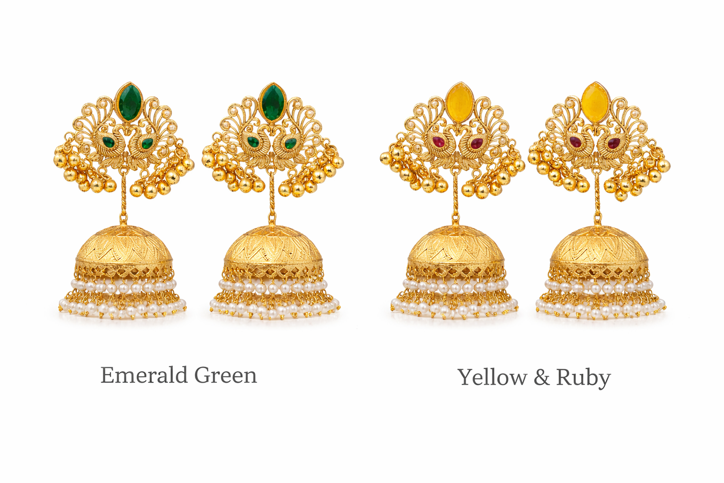Maharani Emerald Jhumka