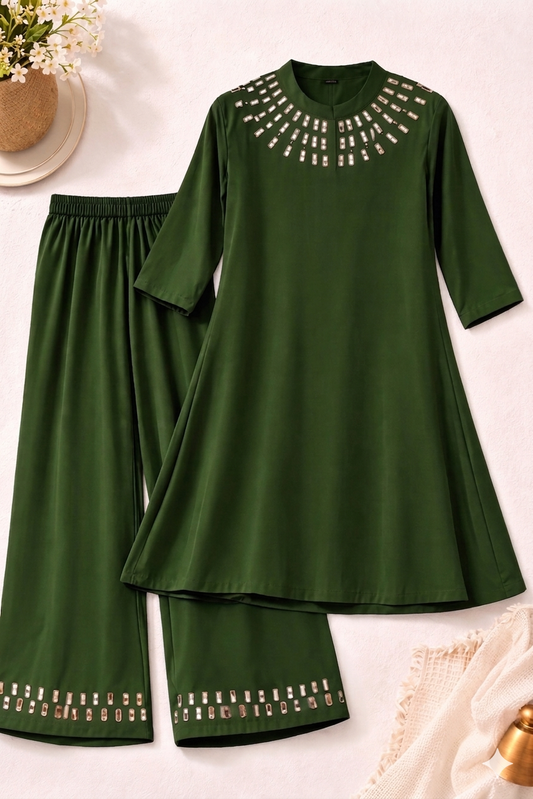 Emerald Russian Silk Set